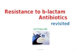 Resistance to b lactam antibiotics