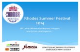 Rhodes Summer Festival 2014 Παρουσίαση