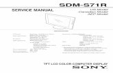 Sony SDM-71R Service Manual