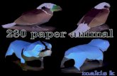 Ζώα απο χαρτί.