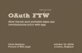 How OAuth and portable data can revolutionize your web app - Chris Messina