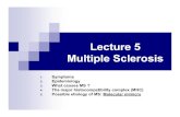 Lecture 5 Multiple Sclerosis