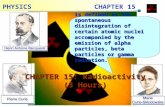 Matriculation Physics ( Radioactivity )