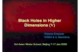 Roberto Emparan- Black Holes in Higher Dimensions (V)