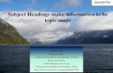 Subject Headings make information to be topic maps