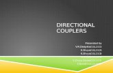 Directional couplers  ppt for microwave engineering