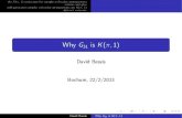Why G31 is K(pi,1)