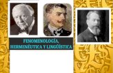 Fenomenologia,hermeneutica y linguistica, psicologia