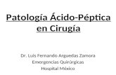 Patología Ácido-Péptica en Cirugía Dr. Luis Fernando Arguedas Zamora Emergencias Quirúrgicas Hospital México.