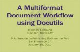 A Multiformat Document Workflow With Docutils