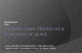Testing dark energy as a function of scale