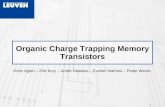 Organic Charge Trapping Memory Transistors