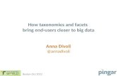 How Taxonomies and facets bring end users closer to big data