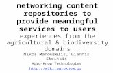 Νetworking content repositories to provide meaningful services to users