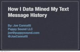 How I data mined my text message history