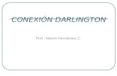 CONEXIÓN DARLINGTON Prof.: Marvin Hernández C.. INTRODUCCION  Conexión de 2 transistores BJT para operar como un solo transistor con una “superbeta”.