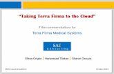 Case Analysis: Moving Terra Firma to the Cloud