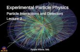 25th April 2012Fergus Wilson, RAL1/31 Experimental Particle Physics Particle Interactions and Detectors Lecture 2.