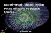 2nd May 2014Fergus Wilson, RAL 1/31 Experimental Particle Physics Particle Interactions and Detectors Lecture 2.