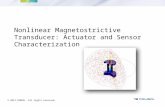 Nonlinear Magnetostrictive Transducer: Actuator and Sensor Characterization © 2013 COMSOL. All rights reserved