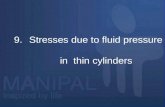 9.Stresses due to fluid pressure in thin cylinders