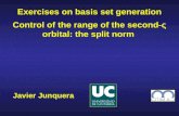 Javier Junquera Exercises on basis set generation Control of the range of the second-ς orbital: the split norm.