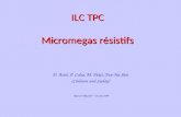 June 22, 2009 P. Colas - Analysis meeting 1 D. Attié, P. Colas, M. Dixit, Yun-Ha Shin (Carleton and Saclay) ILC TPC Micromegas résistifs Réunion RESIST.