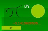 Pi ~3,1415926535…. Si le diamètre du cercle est 1, sa circonférence est π.
