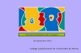 26 septembre 2013 Journée Européenne des Langues Collège expérimental de lUniversité de Patras.