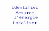 Identifier Mesurer l’énergie Localiser. Identifier 1)Les particules chargées (m, z) Méthode ΔE-E; utilisation de la formule de Bethe On a identifié On.