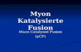Myon Katalysierte Fusion Muon Catalyzed Fusion (¼CF)