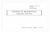 4 Channel DVR Manual