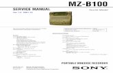 Sony MZ-B100 Service Manual