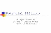 Potencial Elétrico Colégio Assedipa 3° ano – Ensino Médio Prof. João Paulo.