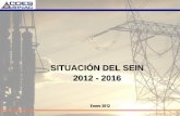 Situacion Del SEIN 2012 2016
