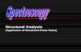 woodwardruleStructural Analysis  (Application of Woodward-Fieser Rules) of spectroscopy