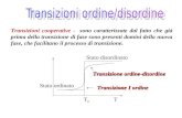 Transizioni cooperative - sono caratterizzate dal fatto che già prima della transizione di fase sono presenti domini della nuova fase, che facilitano il.