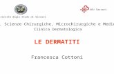 LE DERMATITI Francesca Cottoni AOU Sassari Università degli Studi di Sassari Dip. Scienze Chirurgiche, Microchirurgiche e Mediche Clinica Dermatologica.