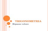 TRIGONOMETRIA Ripasso veloce 1. D EFINIZIONI PRINCIPALI Sia u un segmento con un estremo nellorigine e laltro sulla circonferenza di centro lorigine e.