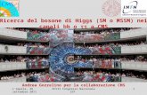 Ricerca del bosone di Higgs (SM o MSSM) nei canali bb o ττ a CMS Andrea Gozzelino per la collaborazione CMS L'Aquila, 26 settembre 2011XCVII Congresso.