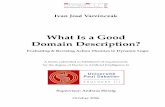 What Is a Good Domain Description? Evaluating and Revising Action Theories in Dynamic Logic