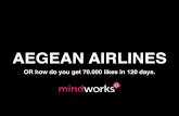Case Study: Aegean airlines on facebook by Mindworks