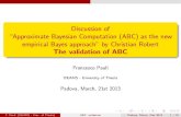 Discussion of ABC talk by Francesco Pauli, Padova, March 21, 2013