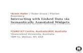 Interacting with Linked Data via semantically annotated widgets