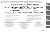Alpine 113 Bt Manual