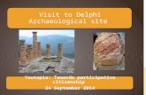 Visit to delphi archaeological site