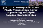 ¼-FTL: A Memory-Efficient Flash Translation Layer Supporting