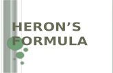 Heron’s formula maths presentation