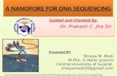 Nanopore for dna sequencing by shreya