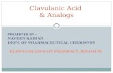 Calvulanic acid and analoug